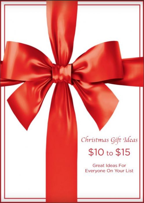 Christmas Gift Ideas $10 to $15